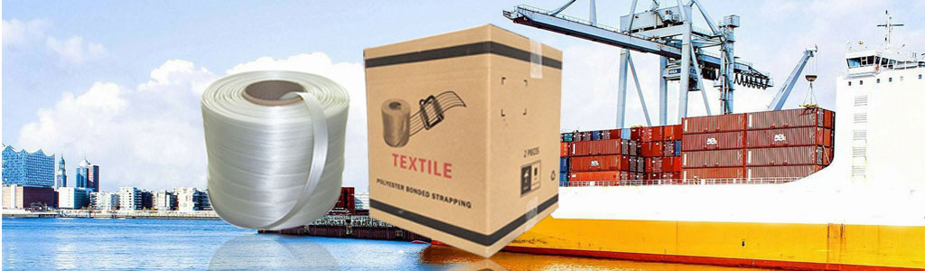 We are produce bonded textile strapping, bonded textile strapping, polyester bale press strapping, hot melt strap, corded hotmelt strapping, baler strapping, bonded textile strapping, bale press strapping manufacturer