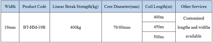 19mm Bonded Textile Strapping